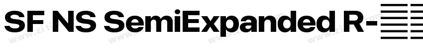 SF NS SemiExpanded R字体转换 SF NS SemiExpanded R字体转换